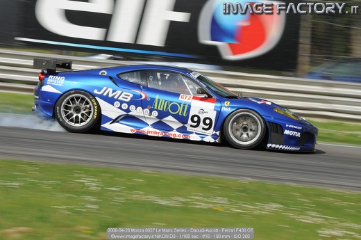 2008-04-26 Monza 0627 Le Mans Series - Daoudi-Aucott - Ferrari F430 GT